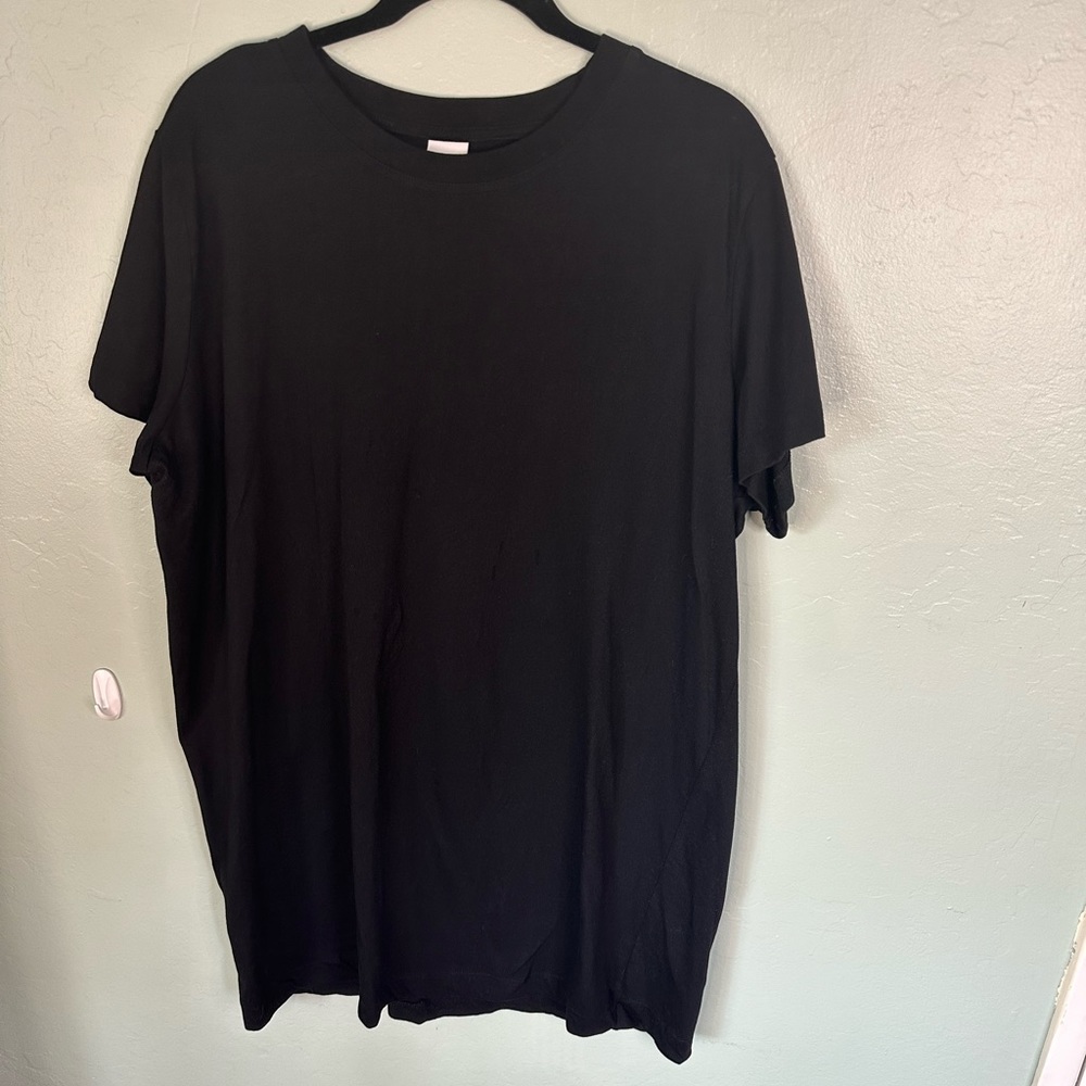 H&M 100% Cotton Women’s Black T-Shirt Dress XL